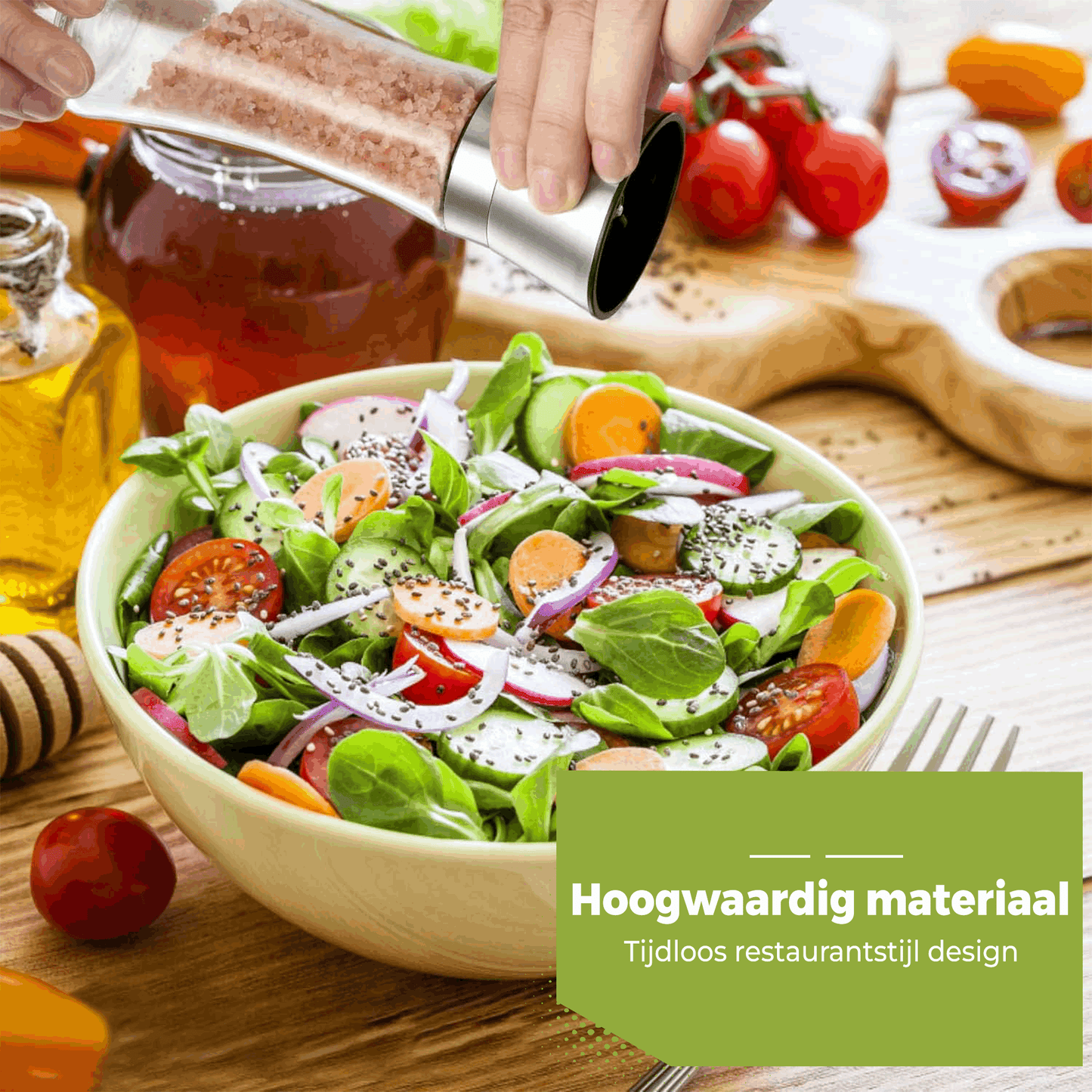 RVS Peper- & zoutmolens set