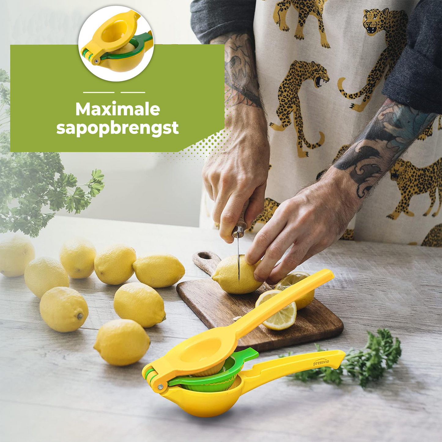 Robuuste Kwaliteit Citroenpers (Geel)
