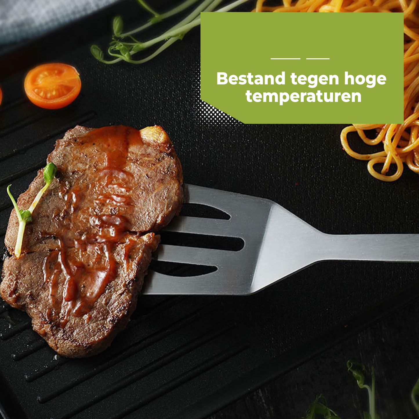 Premium Roestvrijstalen Spatelset - Keukenspatel