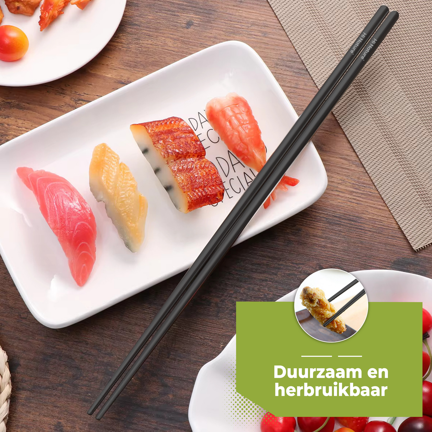 Luxe Chopsticks Set (Zwart)