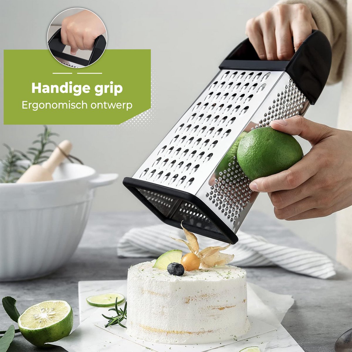 Raspen - Multifunctionele Torenrasp met Bakje