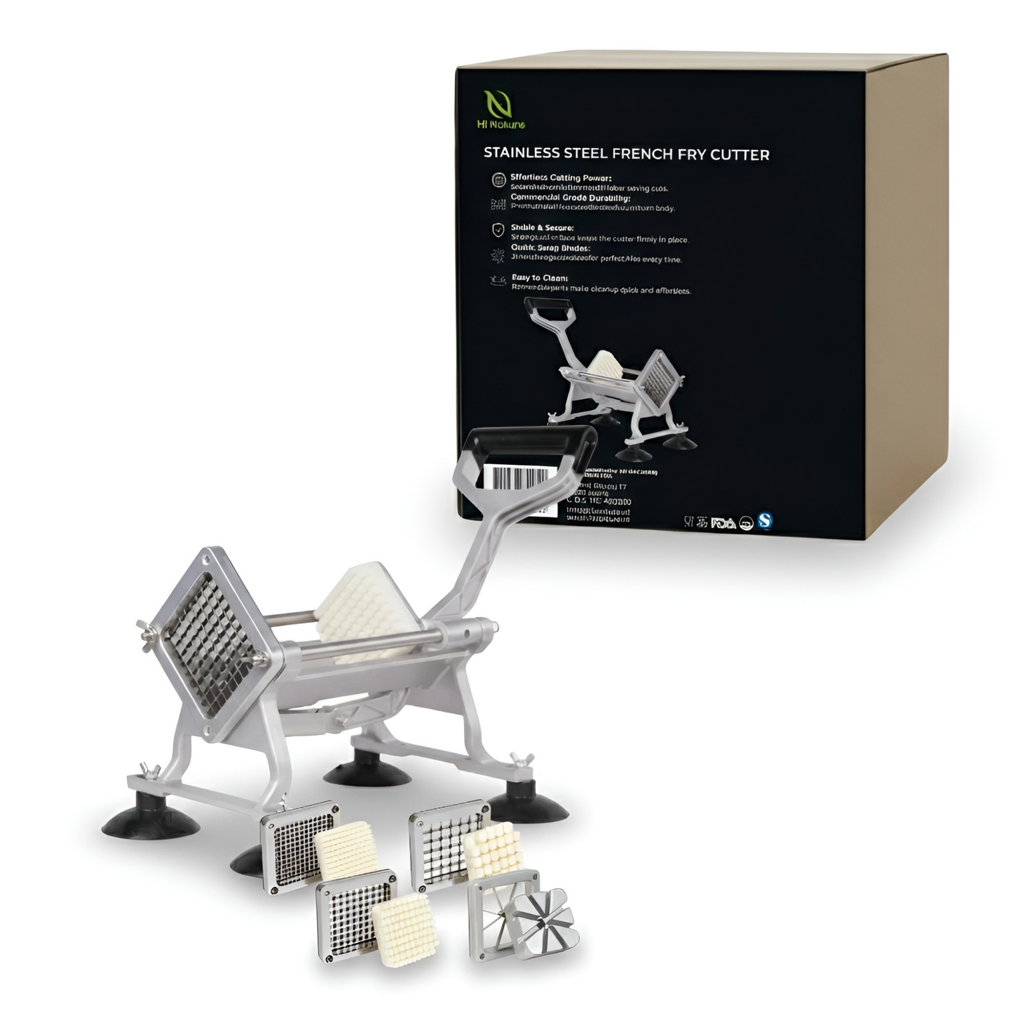 Frietsnijders - Patatsnijder -  inclusief 4 roestvrijstalen messen