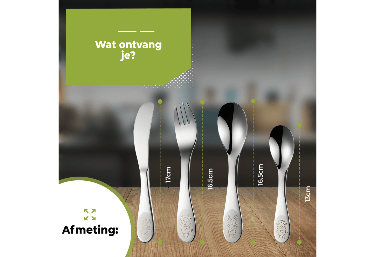 Kinder Bestek 4 Delig