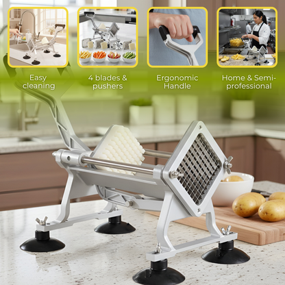 Frietsnijders - Patatsnijder -  inclusief 4 roestvrijstalen messen