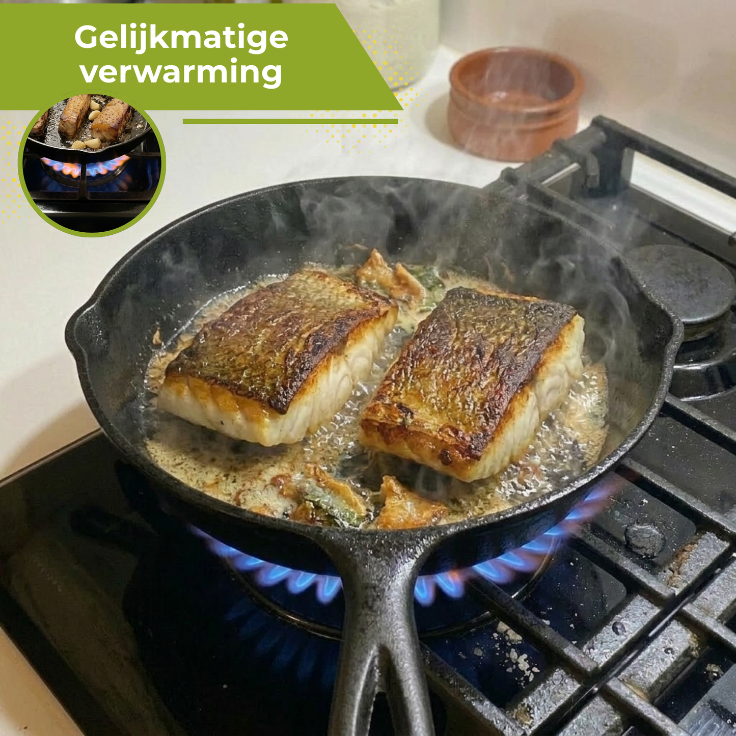 Gietijzeren Pannenset 3 - Skillet Cast Iron