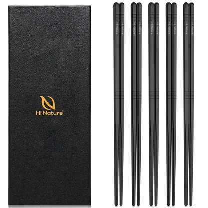 Luxus -Stäbchen -Set (schwarz)