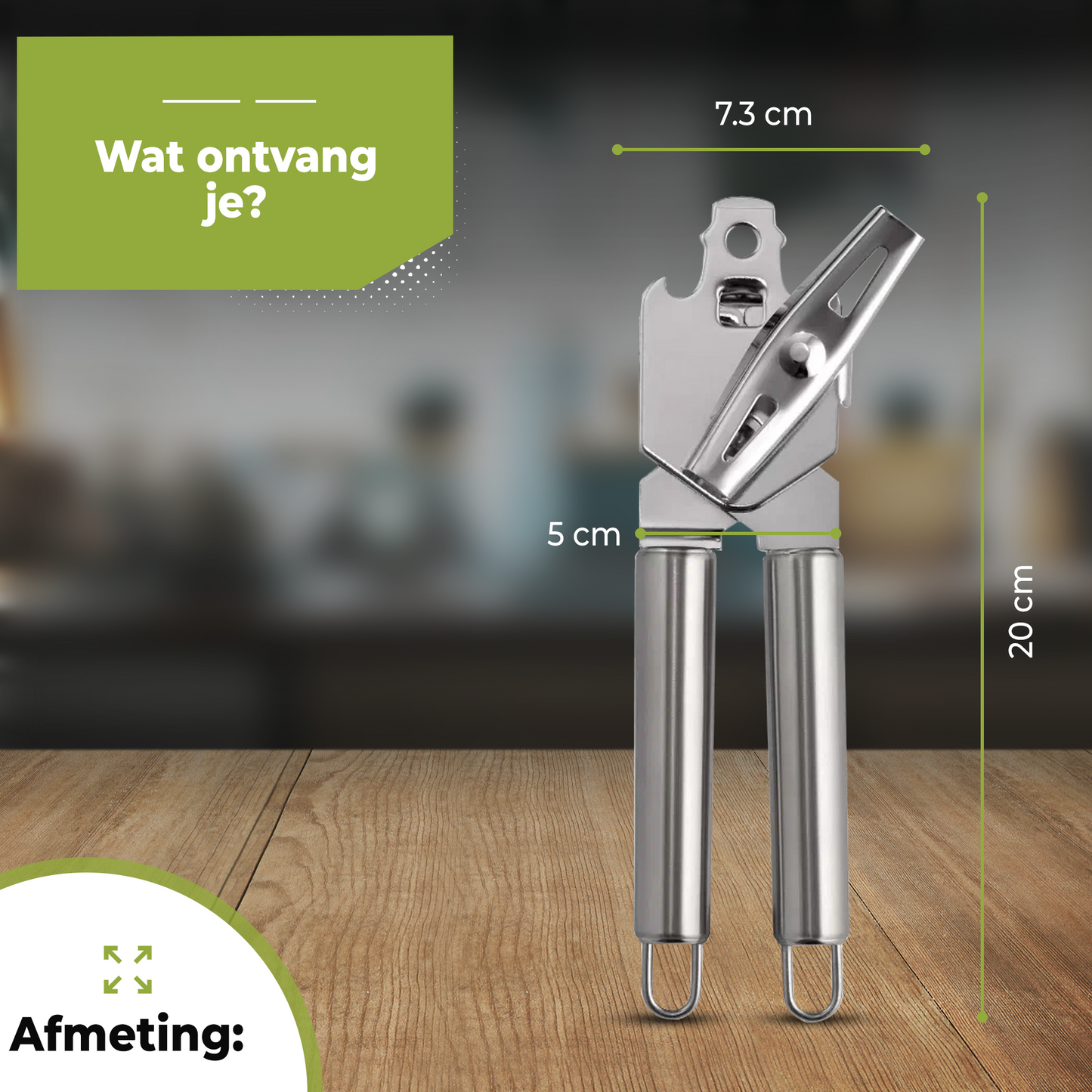 Blikopener - RVS Handmatige blikopener
