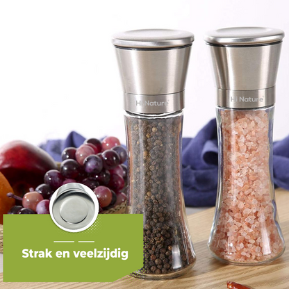 RVS Peper- & zoutmolens set